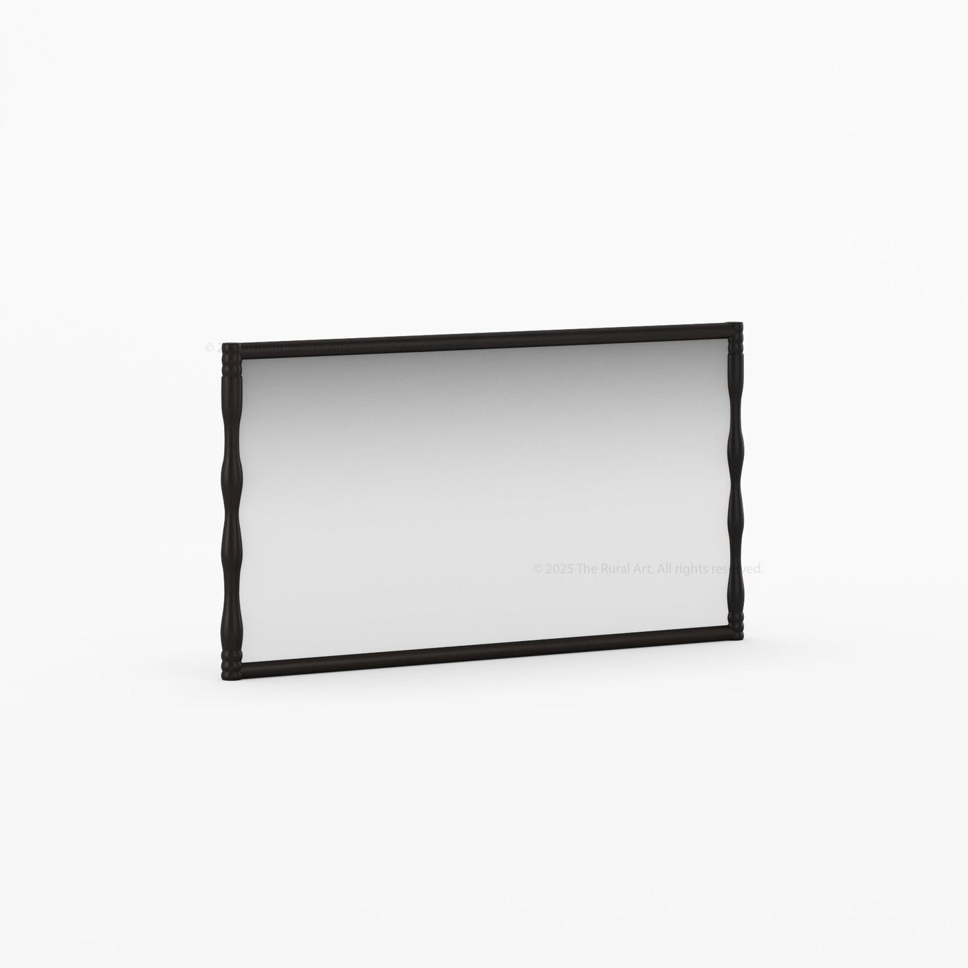 Jasper Solid Wood Mirror Frame with Sculpted Vertical Edges - detail view 7