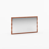 Jasper Solid Wood Mirror Frame with Sculpted Vertical Edges