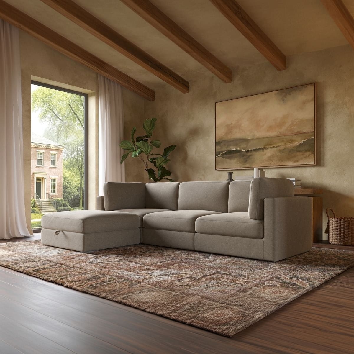 Haven 3 - Pc Modular Sofa with Ottoman - detail view 40