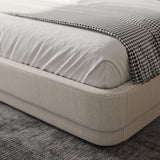 Serene Bed - Minimalist Linen Upholstered