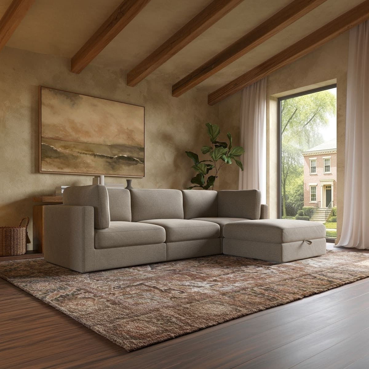 Haven 3 - Pc Modular Sofa with Ottoman - detail view 60