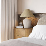 Oliver Bed - Curved Boucle Upholstered