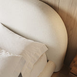 Solana Bed - Curved Boucle Modern