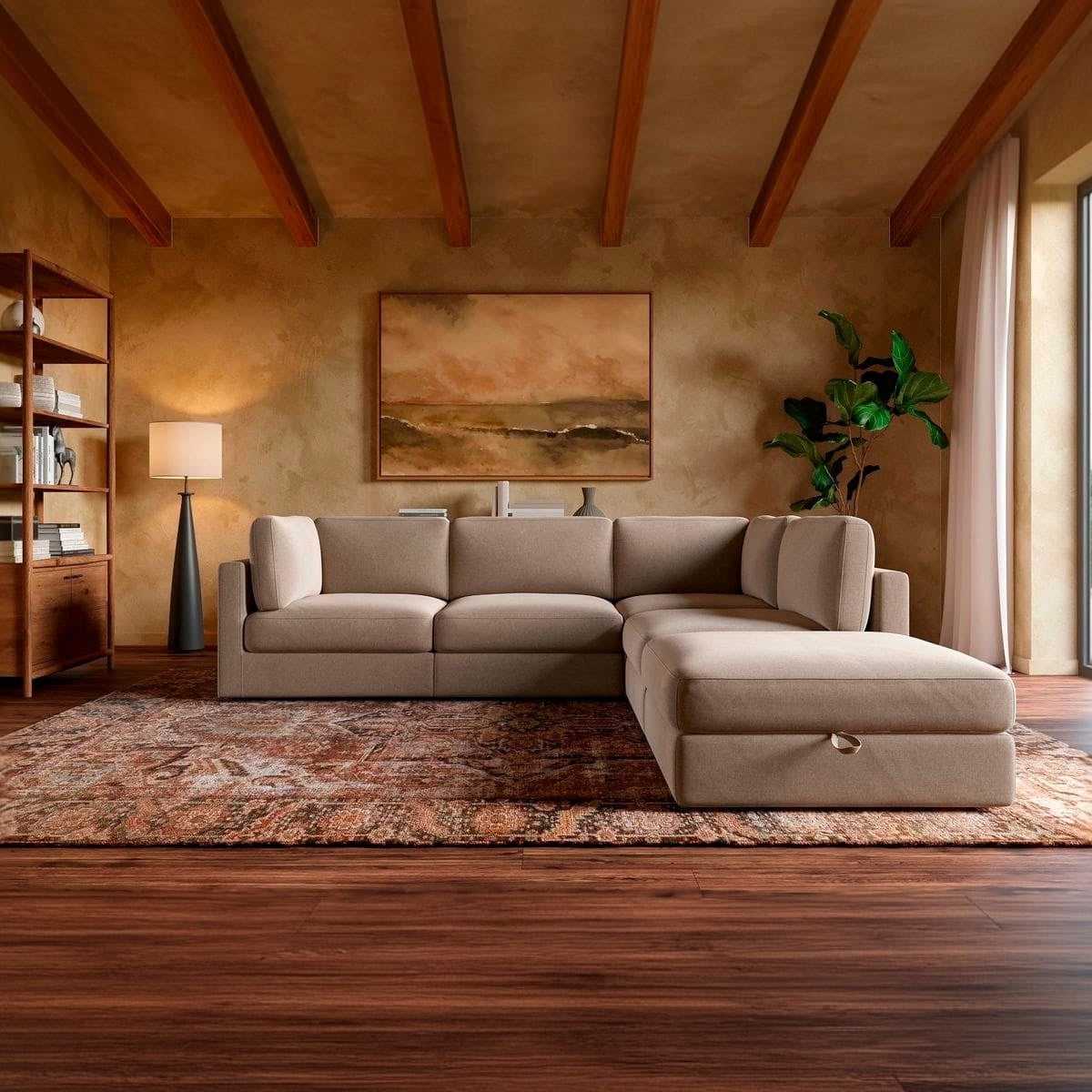 Haven 4 - Pc Modular Sofa with Ottoman - detail view 55