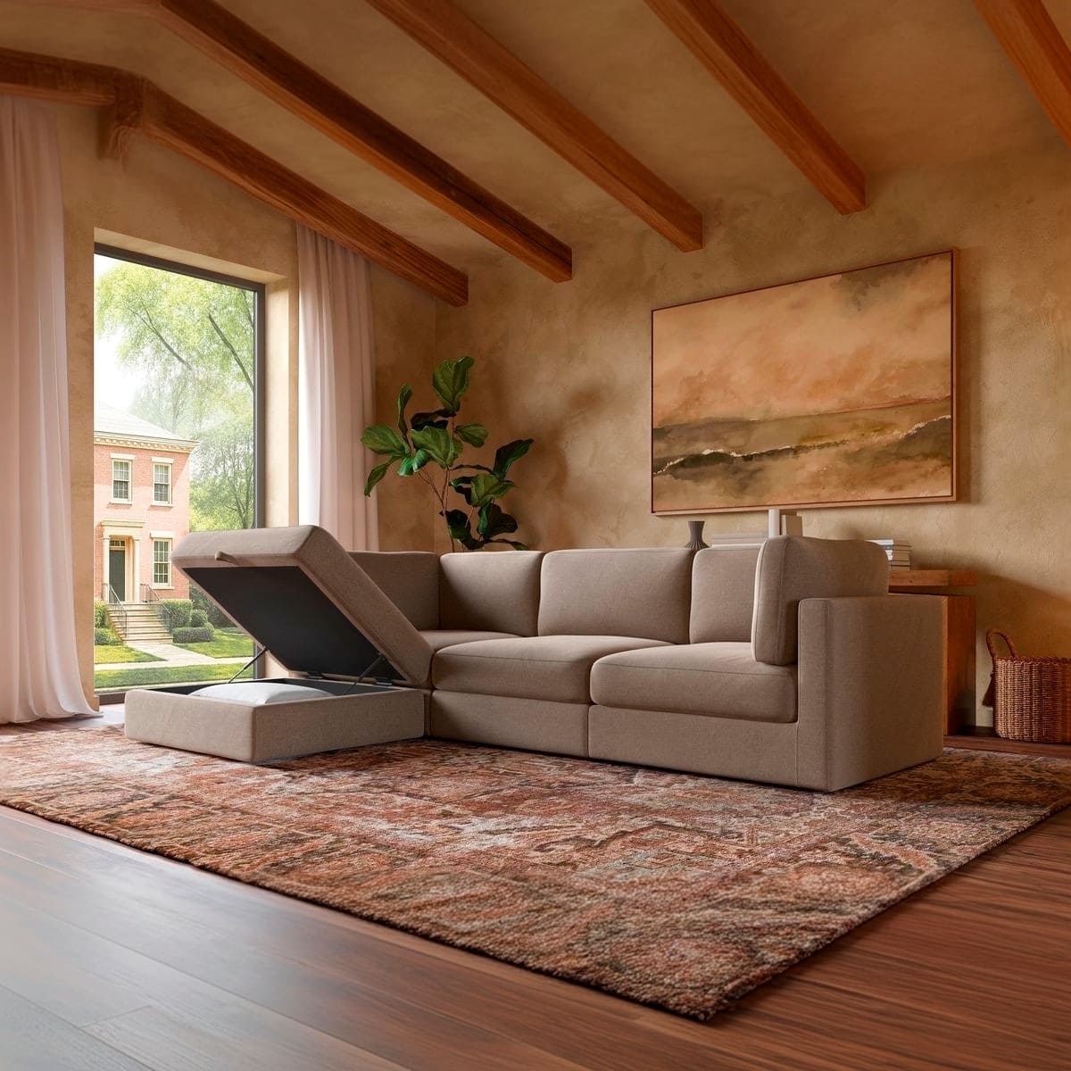 Haven 3 - Pc Modular Sofa with Ottoman - detail view 44