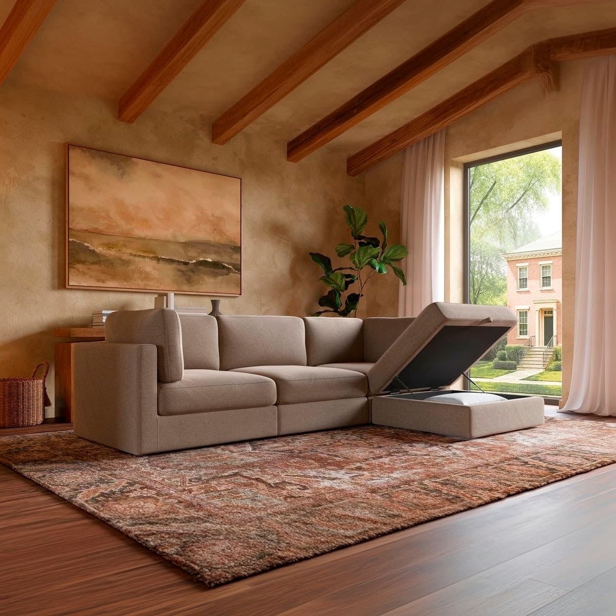 Haven 3 - Pc Modular Sofa with Ottoman - detail view 64