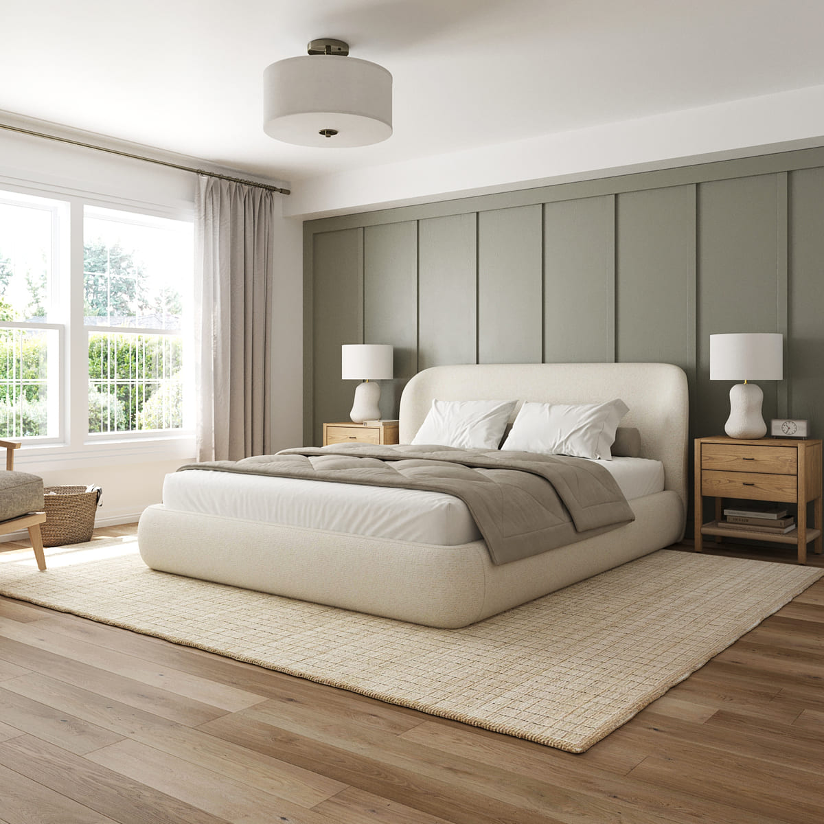 Chelsea Bed - Soft Rounded Upholstered Bed - detail view 71