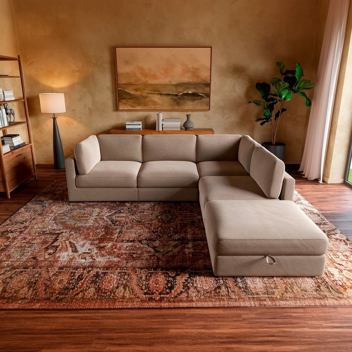 Haven 4 - Pc Modular Sofa with Ottoman - detail view 56