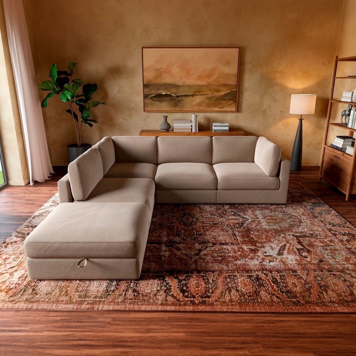 Haven 4 - Pc Modular Sofa with Ottoman - detail view 39