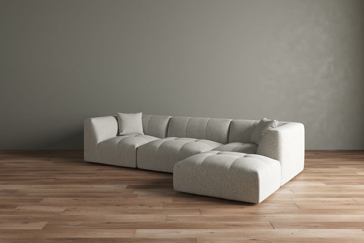 Moda 3 - Pc Modular Sofa with Ottoman - detail view 35