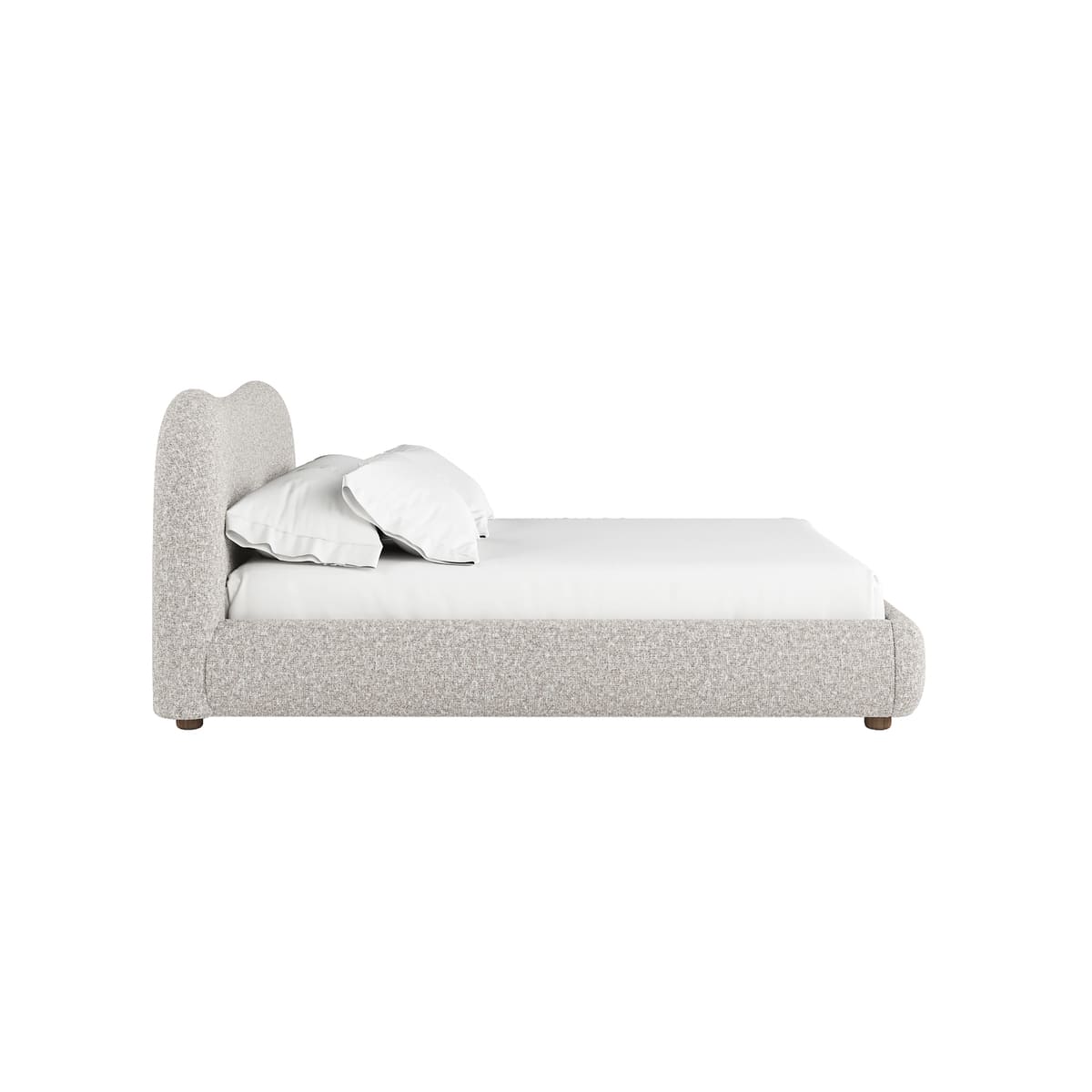 Oliver Bed - Curved Boucle Upholstered - detail view 11