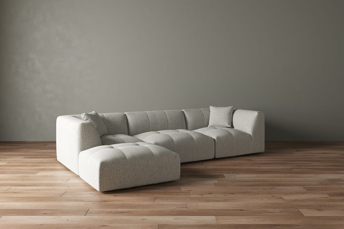 Moda 3 - Pc Modular Sofa with Ottoman - detail view 26