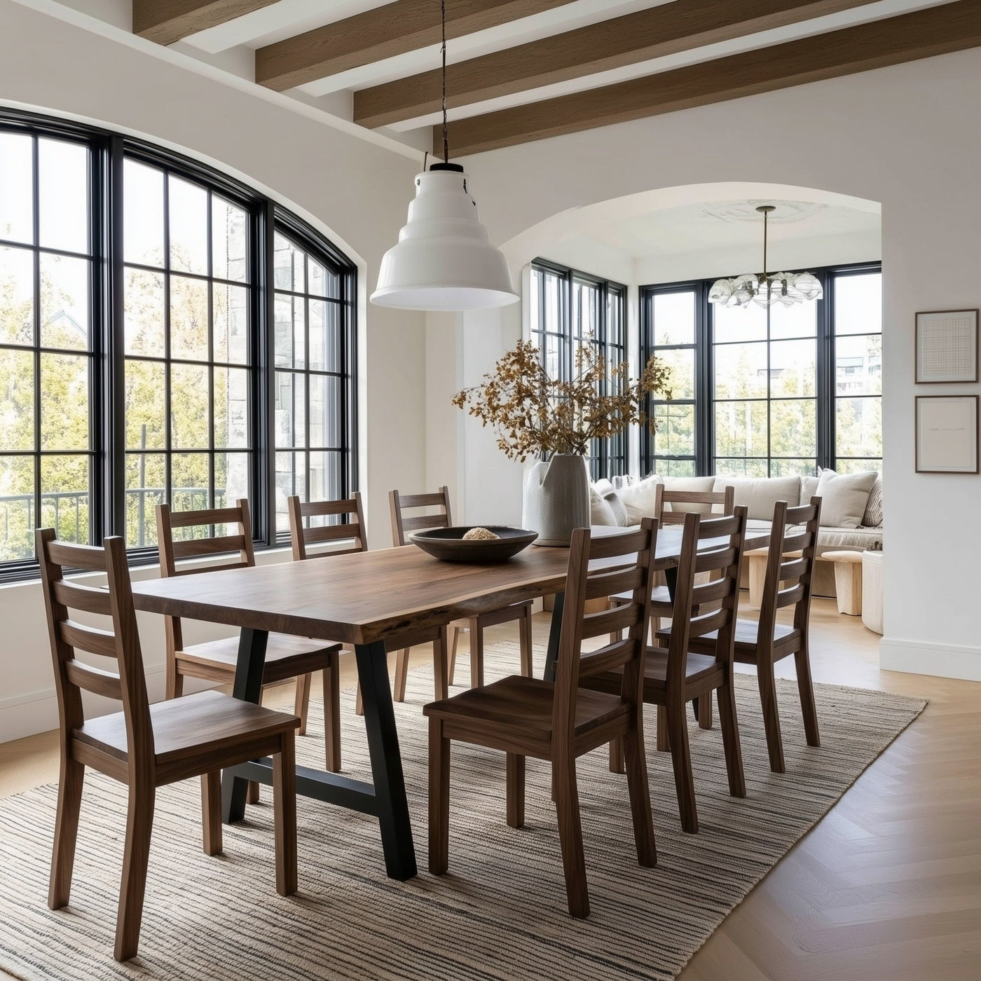 The Allen Live Edge Walnut Dining Table - detail view 4