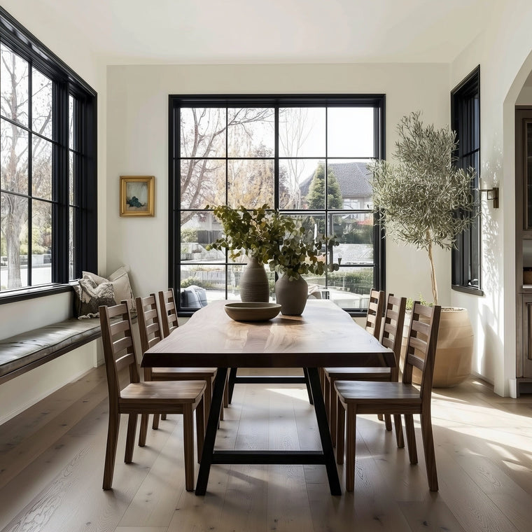 The Allen Live Edge Walnut Dining Table - alternate view