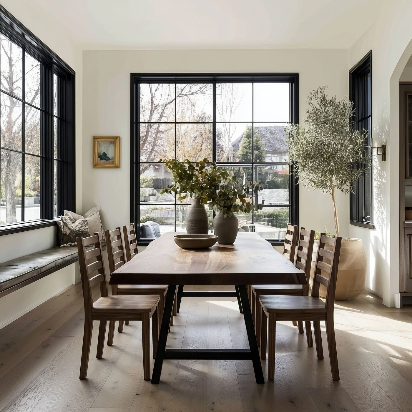 The Allen Live Edge Walnut Dining Table - alternate view