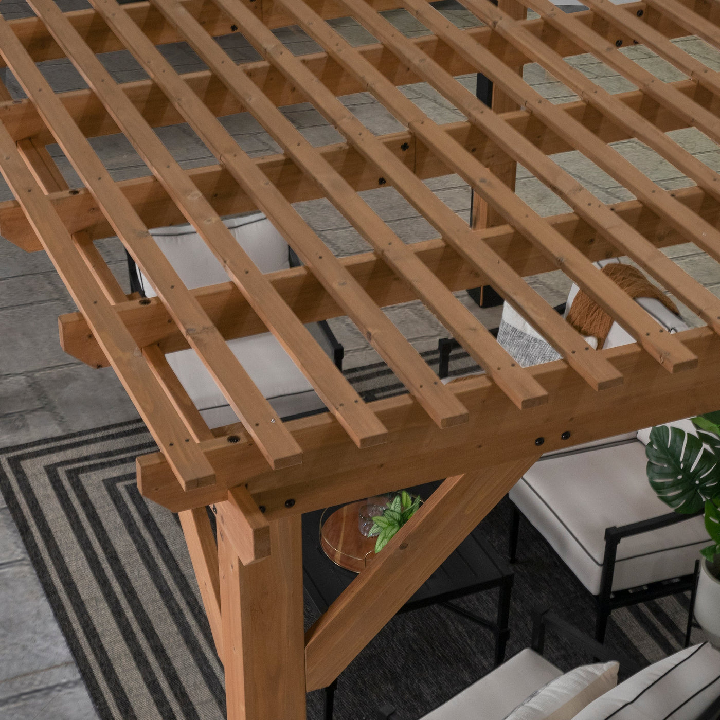 14X10 Delray Pergola - detail view 6