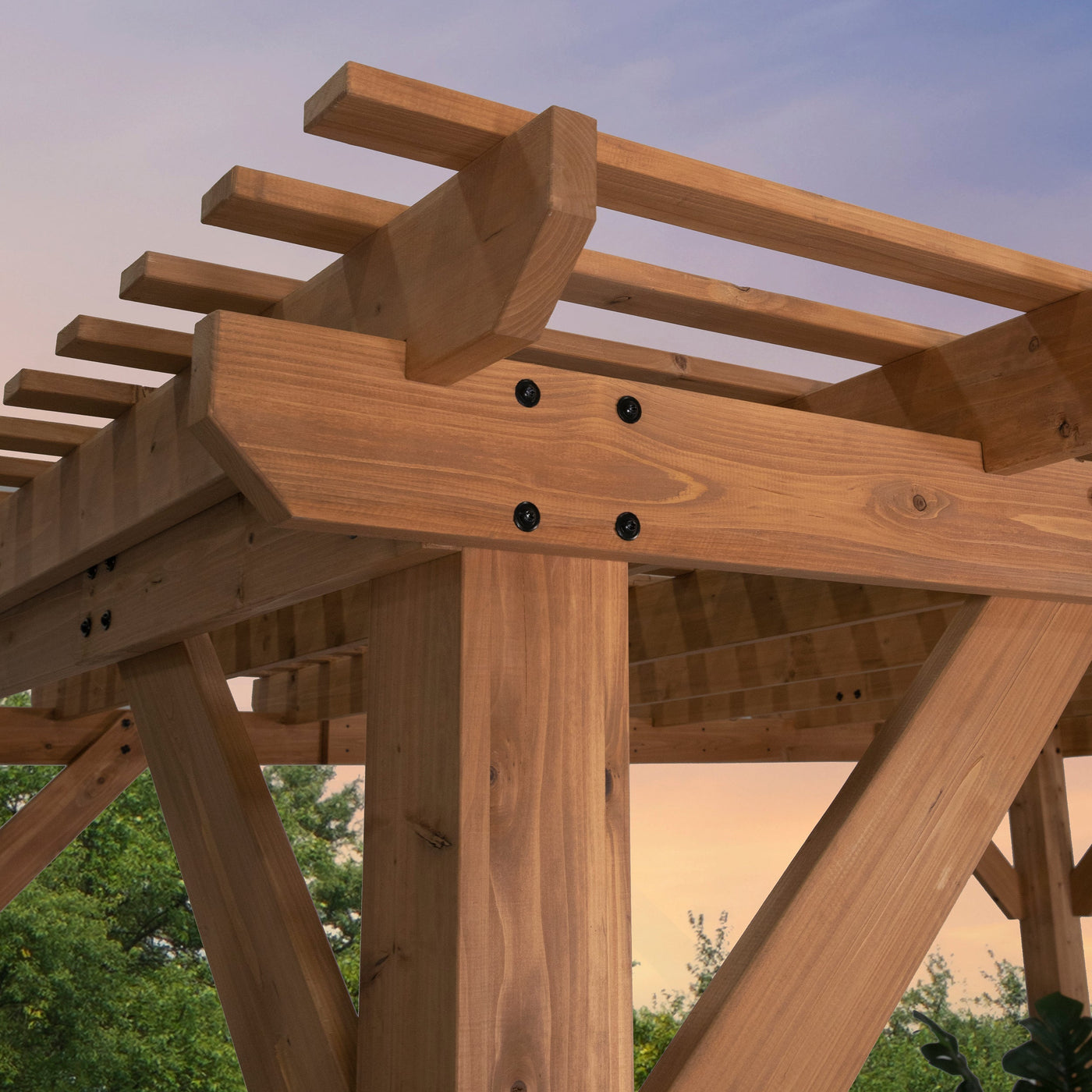 14X10 Delray Pergola - detail view 5