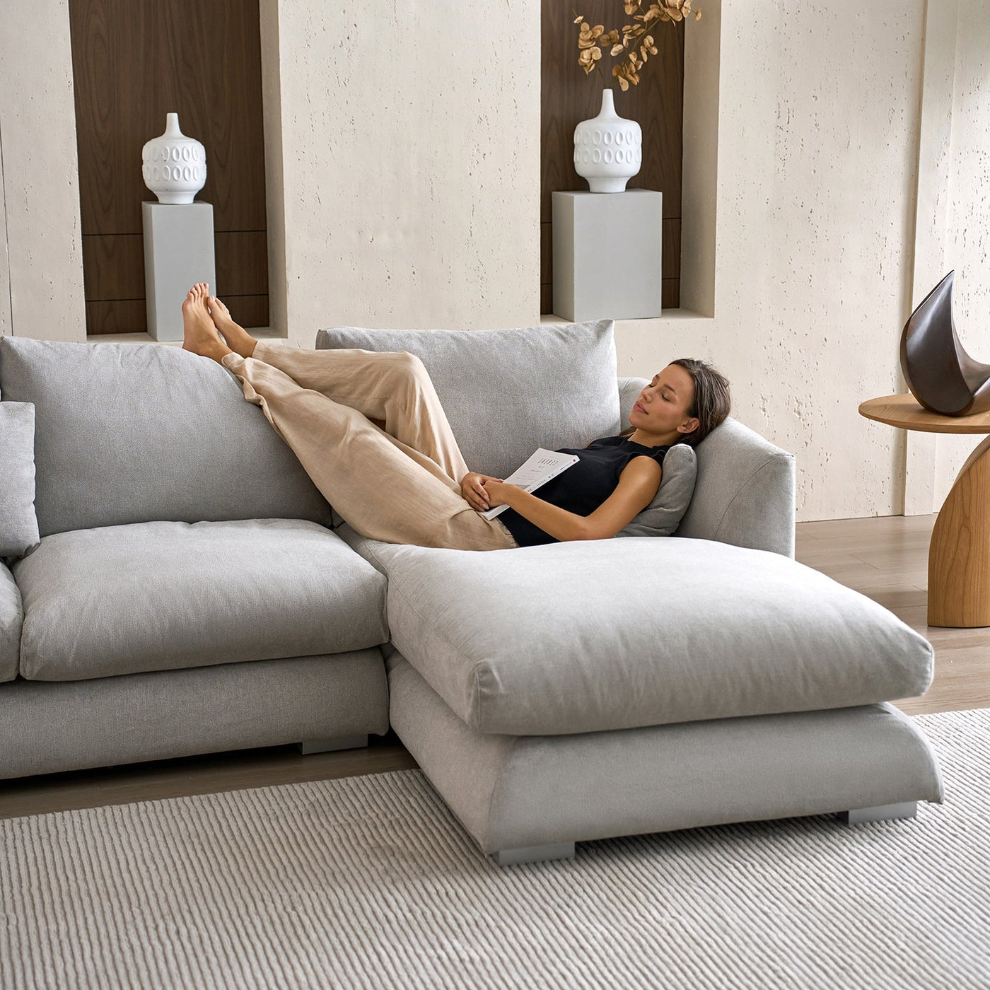 Feathers Sectional - detail view 123