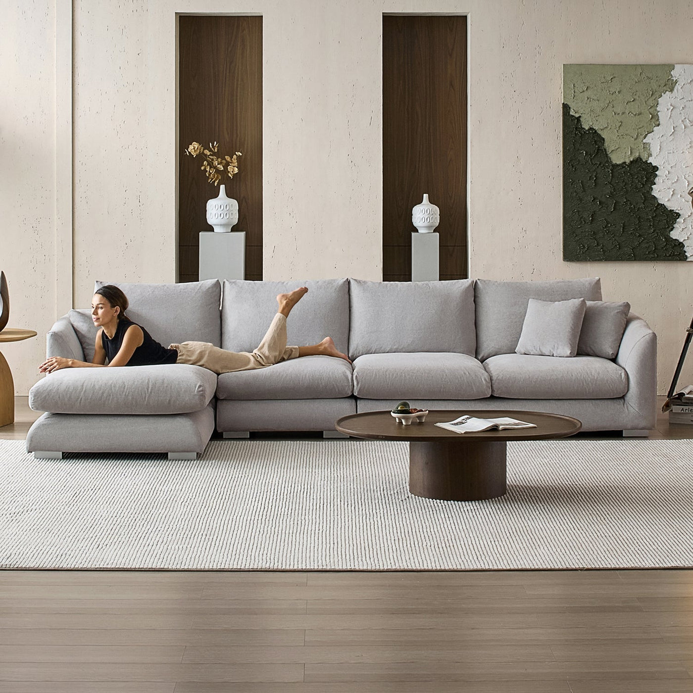 Feathers Sectional - detail view 175