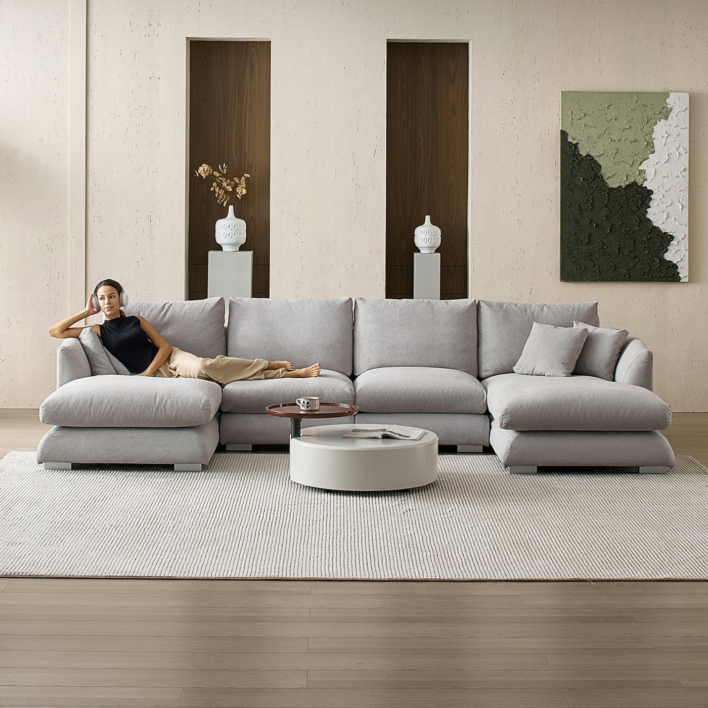Feathers U - Sectional - detail view 83