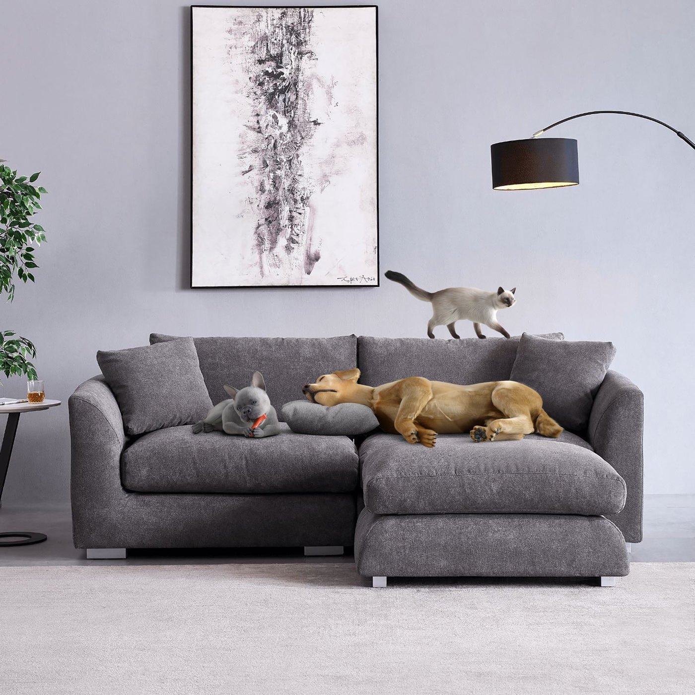 Feathers Sectional - detail view 40