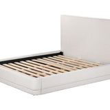 Serene Bed - Minimalist Linen Upholstered