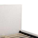 Serene Bed - Minimalist Linen Upholstered