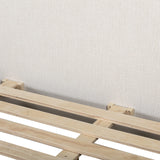 Serene Bed - Minimalist Linen Upholstered