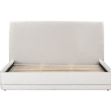 Serene Bed - Minimalist Linen Upholstered