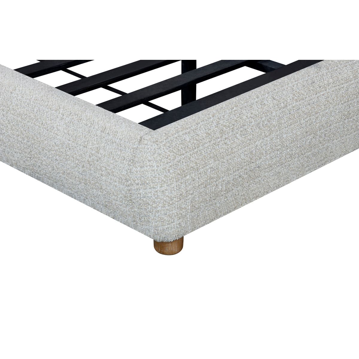Oliver Bed - Curved Boucle Upholstered - detail view 12