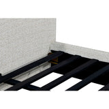 Oliver Bed - Curved Boucle Upholstered