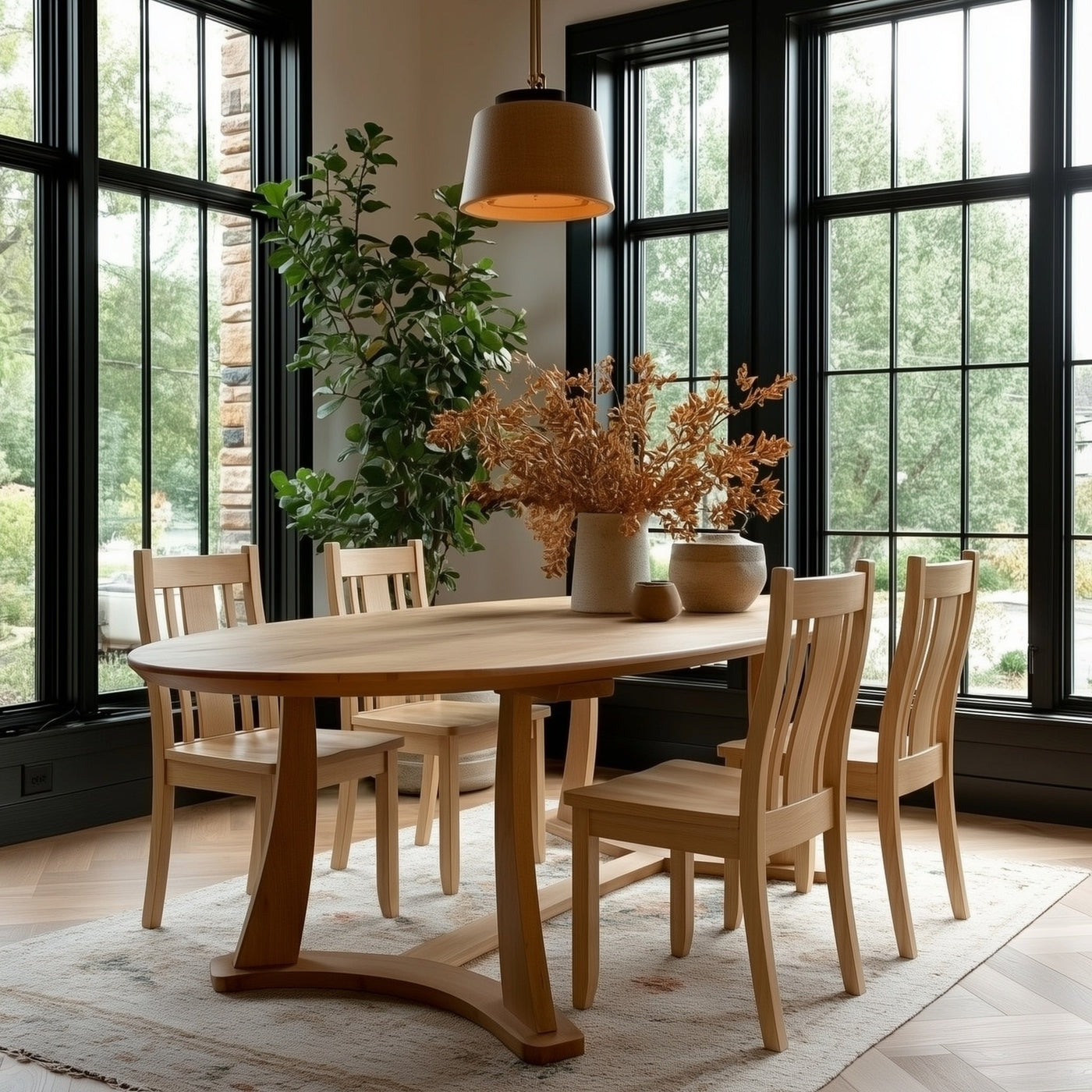 The Quinn Oval Dining Table - detail view 12