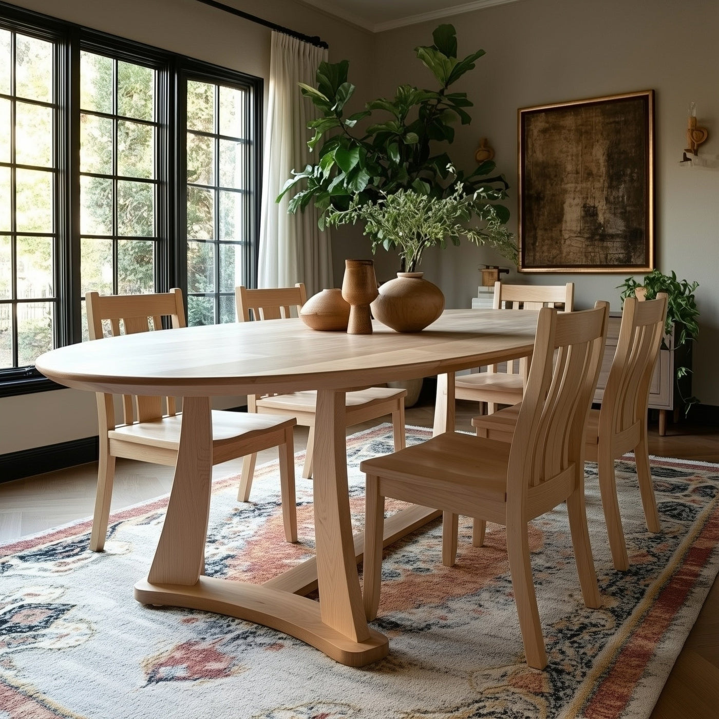 The Quinn Oval Dining Table - detail view 14