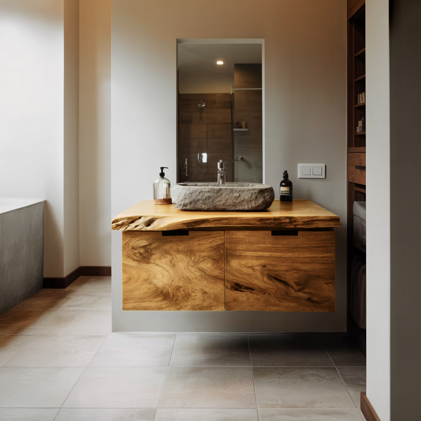 Contemporary Floating Bathroom Vanity for Bathroom - detail view 4