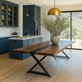 Epoxy Walnut Dining Table