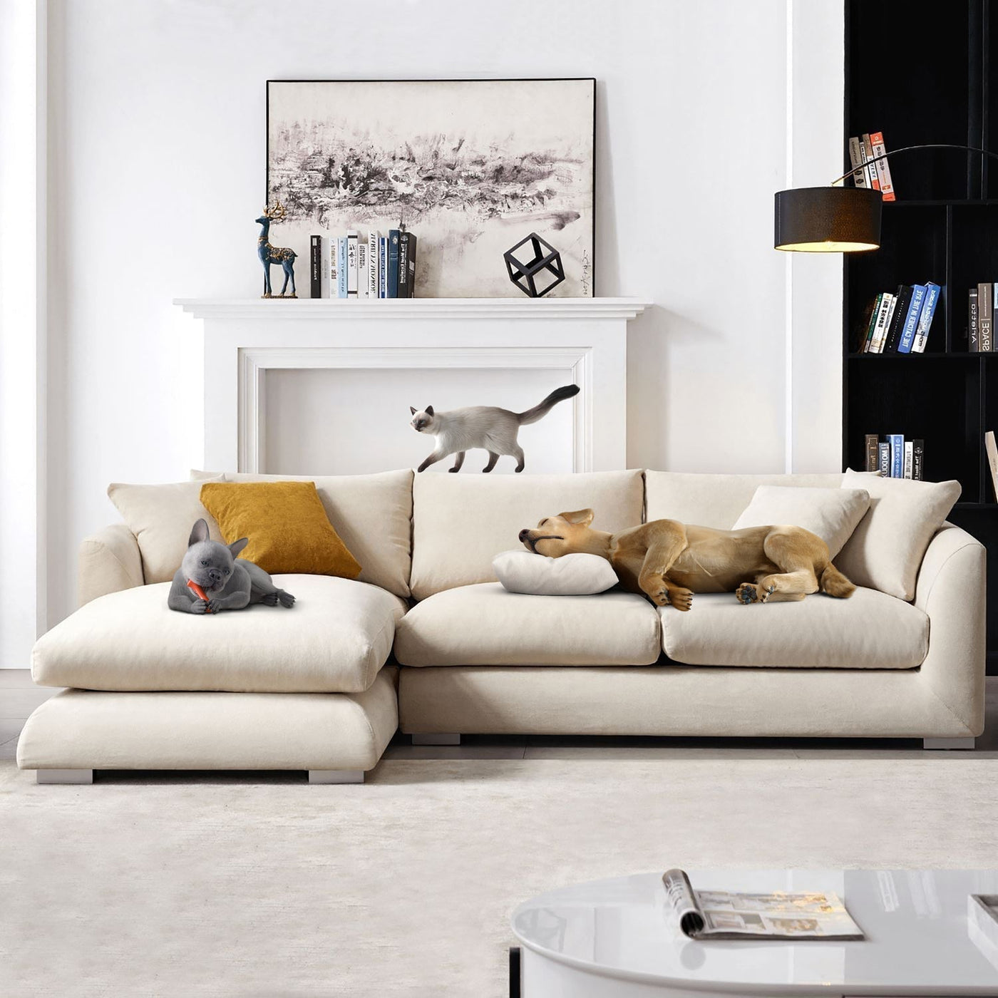 Feathers Sectional - detail view 7