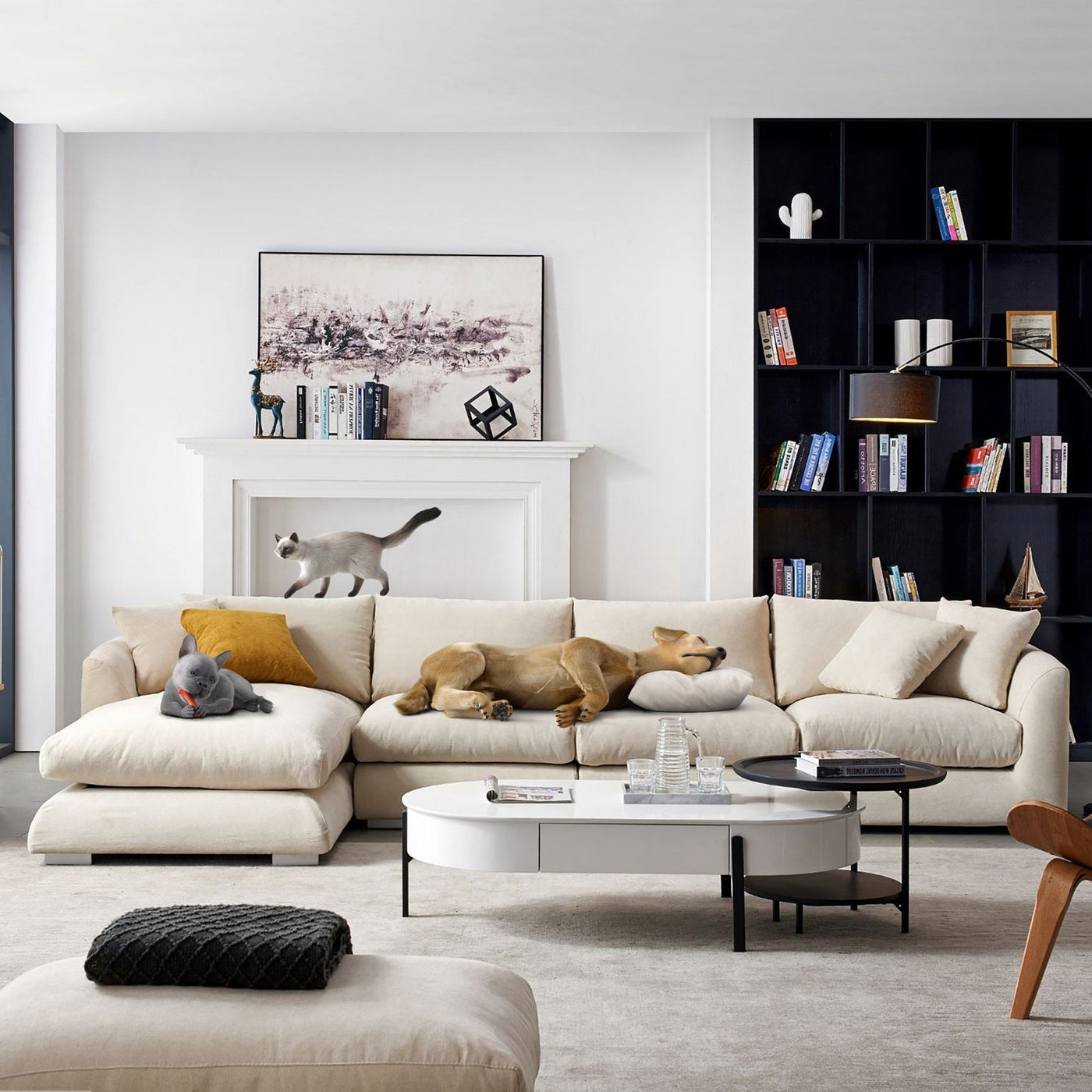 Feathers Sectional - detail view 75
