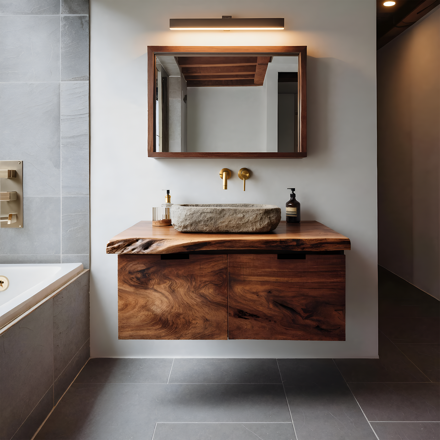 Contemporary Floating Bathroom Vanity for Bathroom