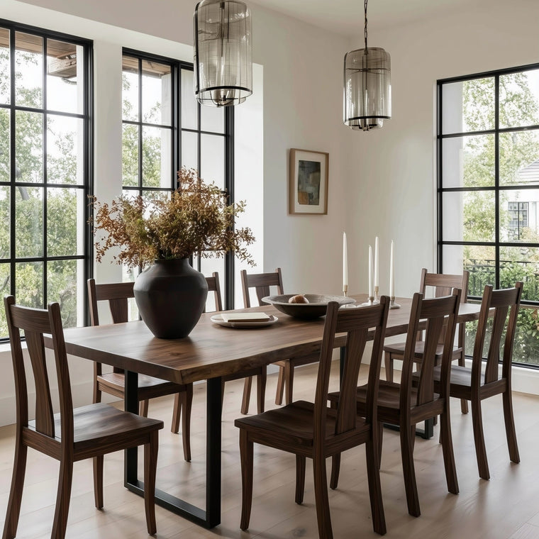 The Underhill Live Edge Walnut Dining Table - alternate view