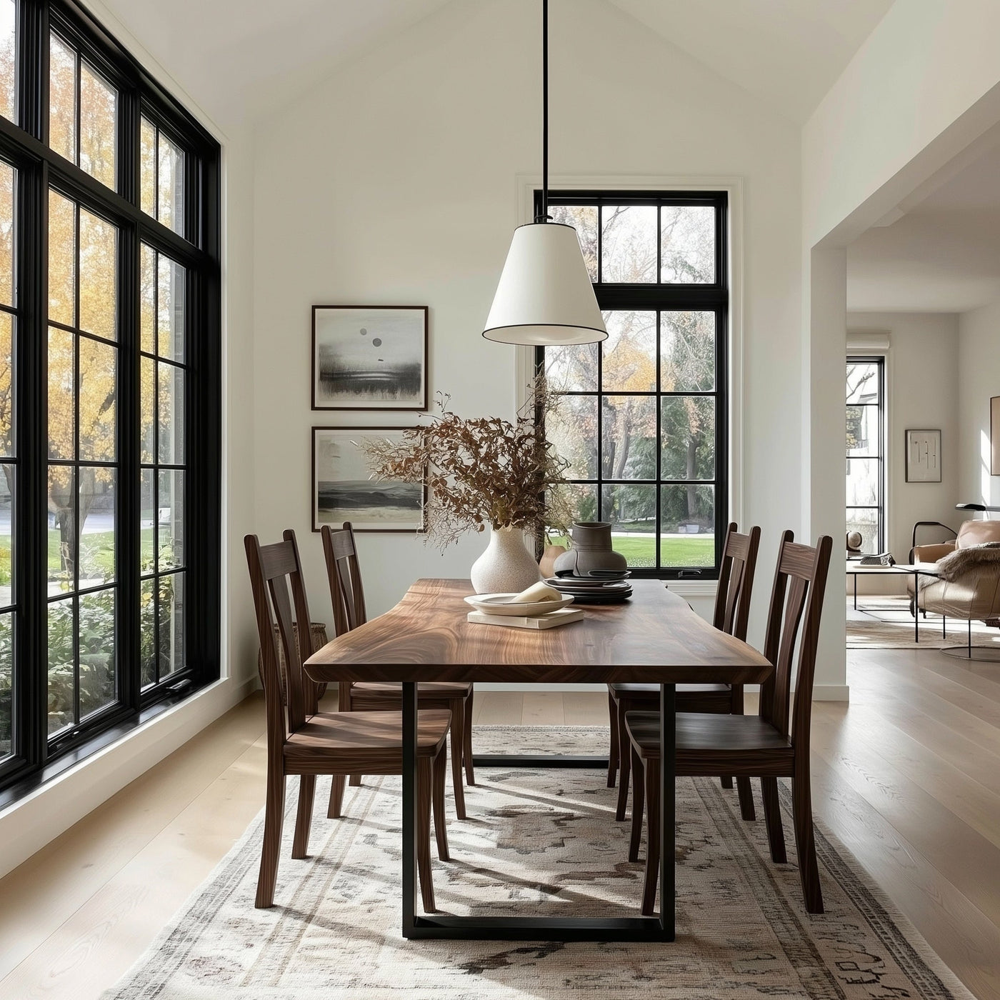 The Underhill Live Edge Walnut Dining Table - detail view 4