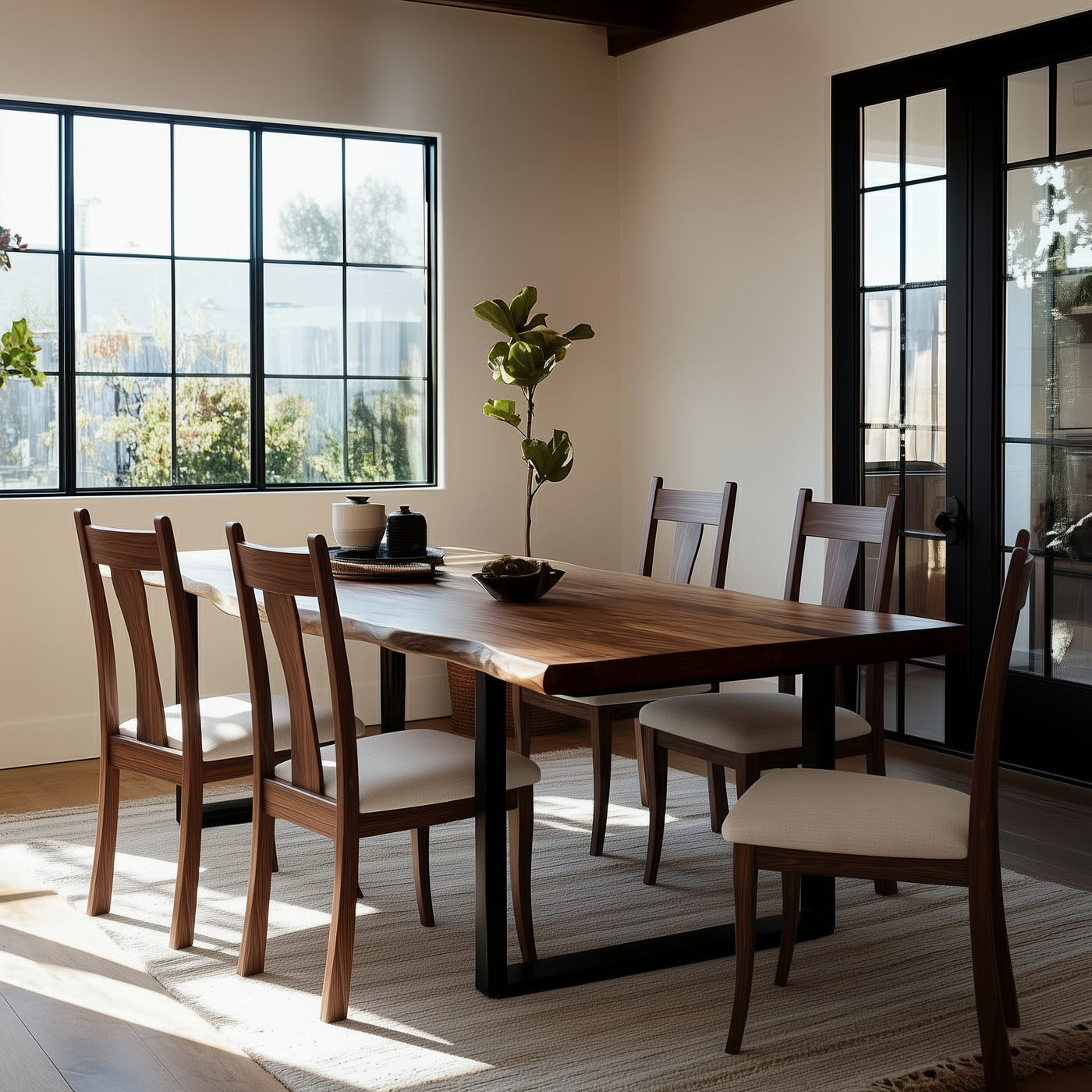 The Underhill Live Edge Walnut Dining Table - detail view 5