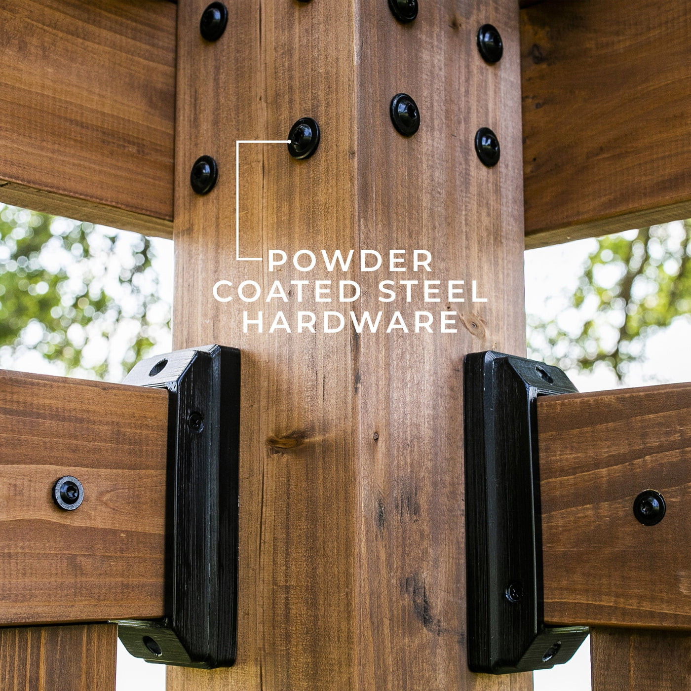 Verona Corner Pergola - Bamboo Panels - detail view 6