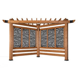 Verona Corner Pergola - Bamboo Panels