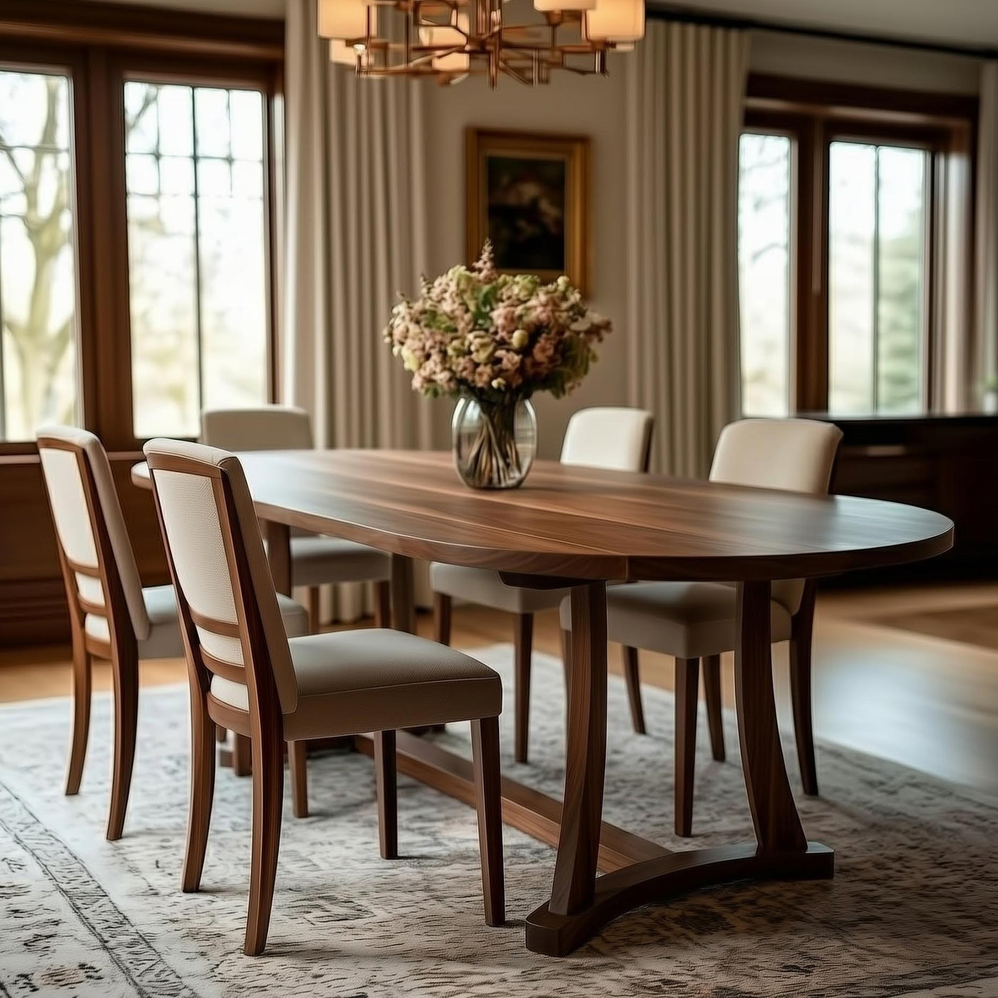 The Bartlett Oval Dining Table - alternate view