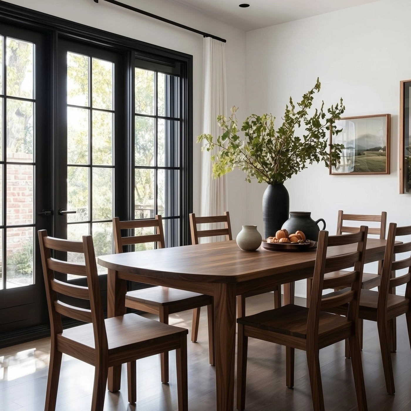 The Phillips Walnut Dining Table - alternate view