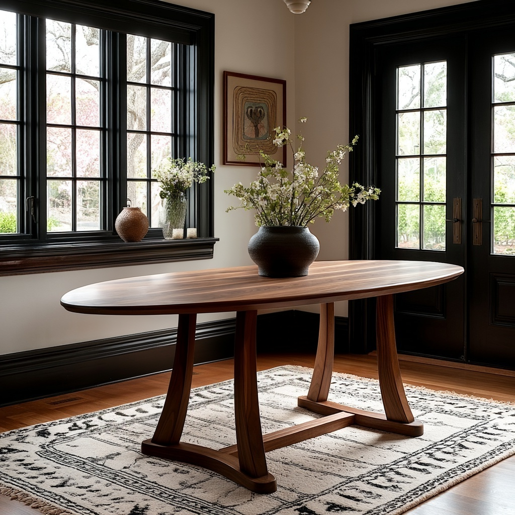 The Quinn Oval Dining Table - detail view 5
