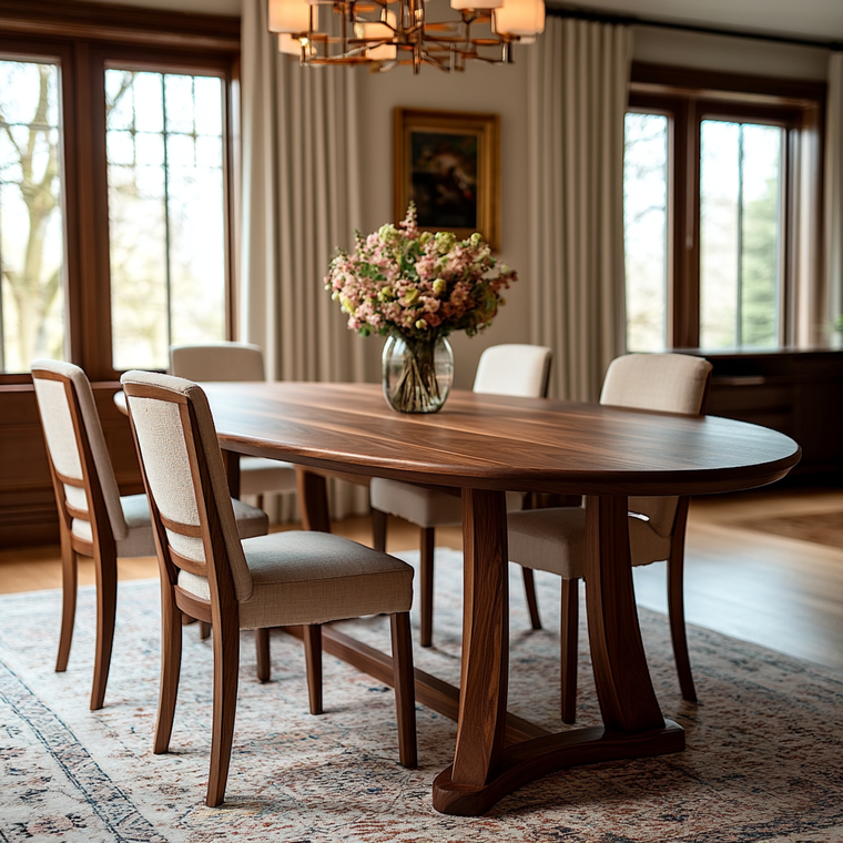 The Quinn Oval Dining Table - alternate view