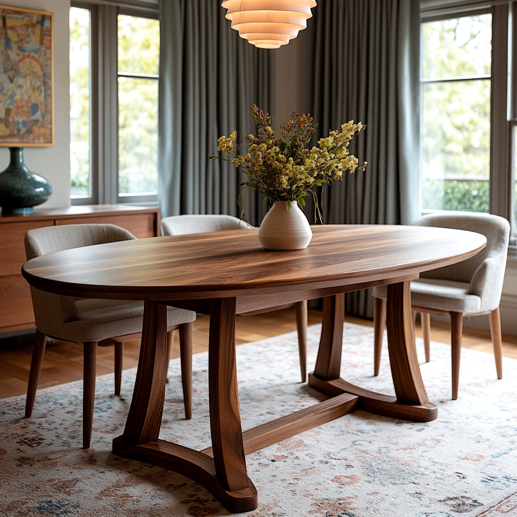 The Quinn Oval Dining Table - detail view 3