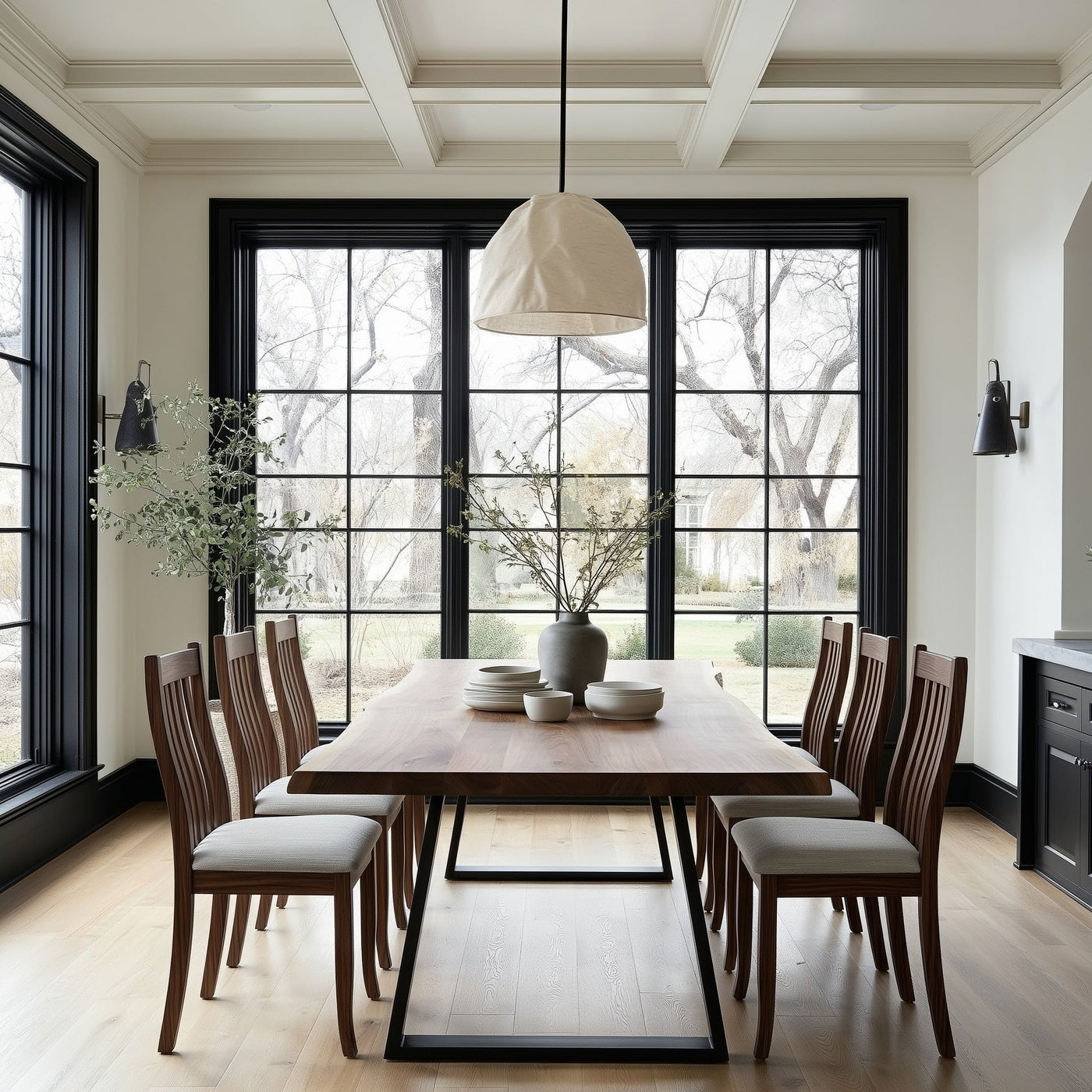 The Taber Live Edge Walnut Dining Table