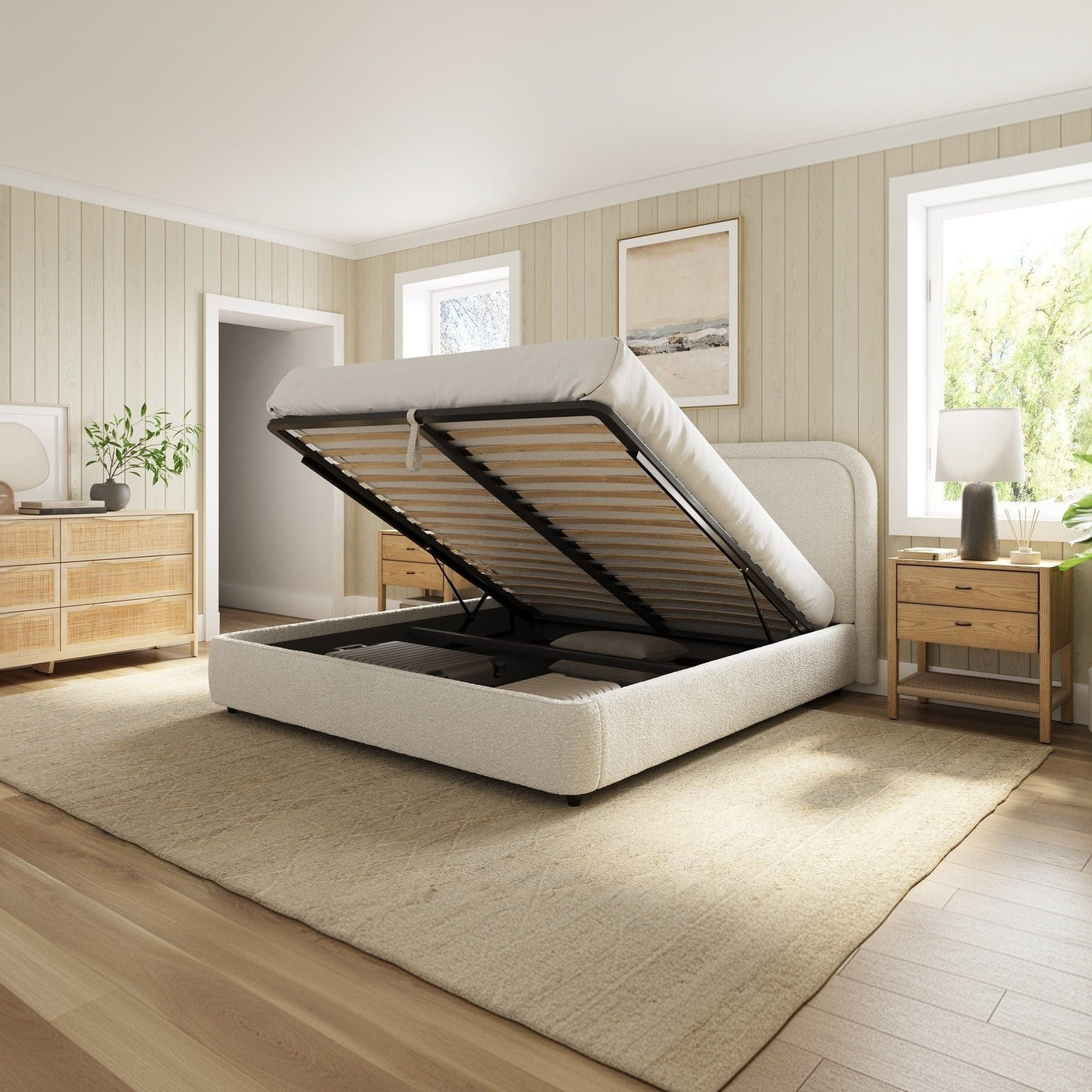 Aurora Storage Bed with Lift - Up Storage - alternate view